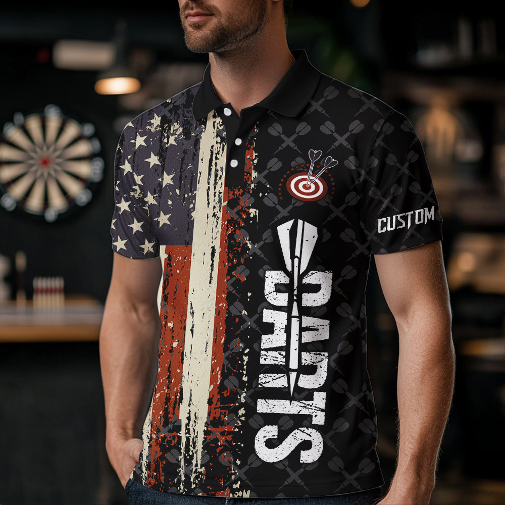 Grunge Vintage American Flag Custom Retro Dart, Pride Team Patriotic Dart