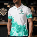 Icy Turquoise Light White Darts and Custom Dart Team Darts