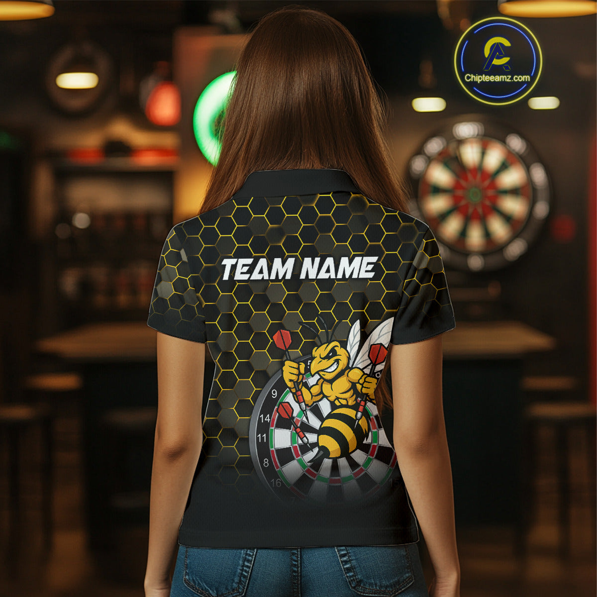Funny Bee Hexagon Dart Custom Darts Team and