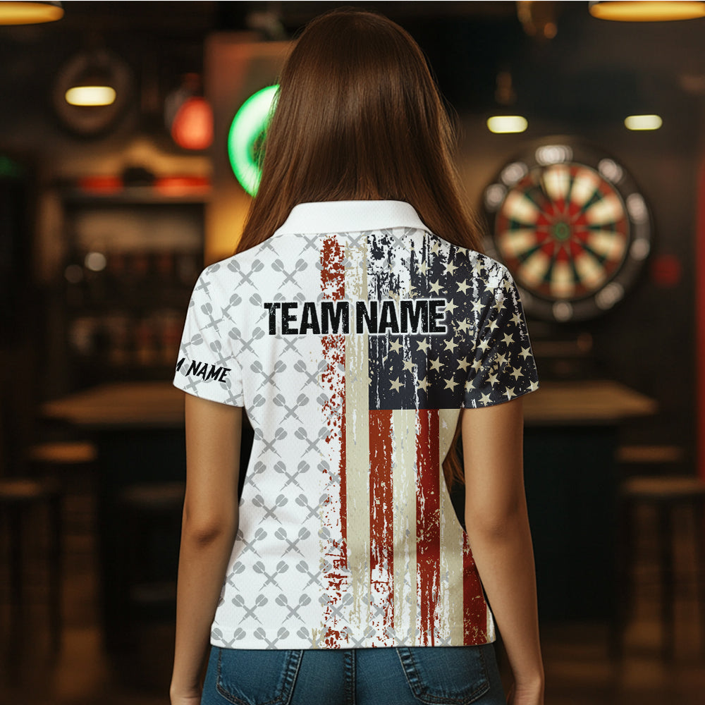 Grunge Retro US Flag Custom Dart Team Dart