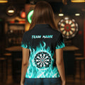 Turquoise Fire Flame Dart Custom Dart Team