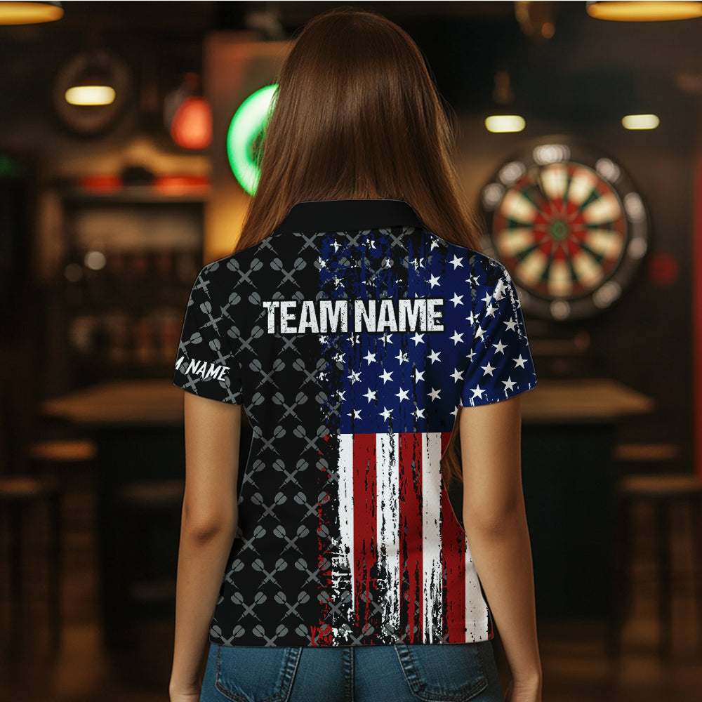 Grunge Retro US Flag Custom Dart Team Dart