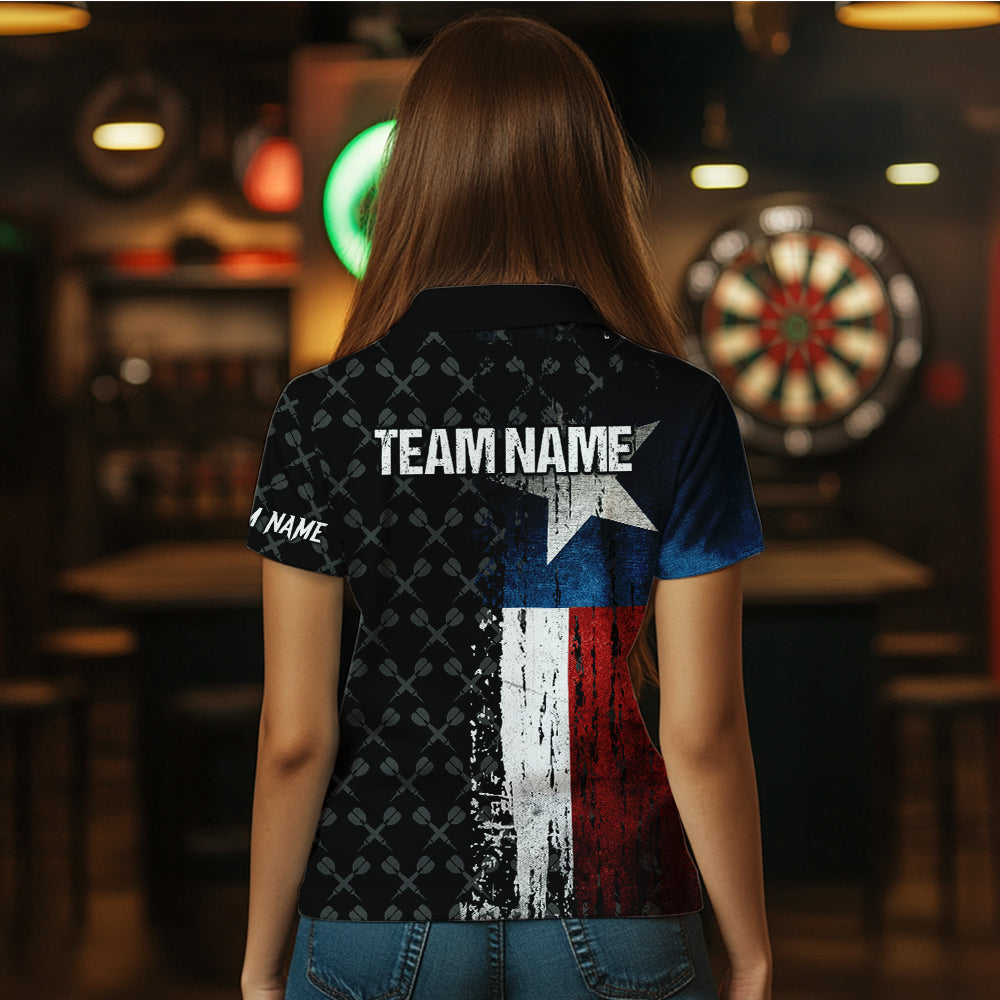 Grunge Vintage Texas Flag Custom Retro Dart, Pride Team Patriotic Dart
