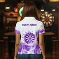 Purple Icy Light White Darts and Custom Dart Team Darts