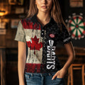 Grunge Vintage Canada Flag Custom Retro Dart, Pride Team Patriotic Dart