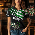 Personalized US Flag St Patrick Day Dart Custom Patriotic Shamrock Darts