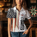 Grunge Retro US Flag Custom Dart Team Dart