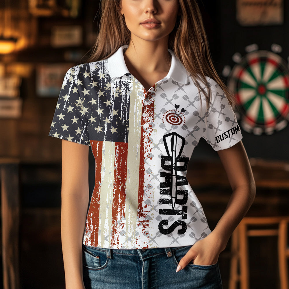 Grunge Retro US Flag Custom Dart Team Dart