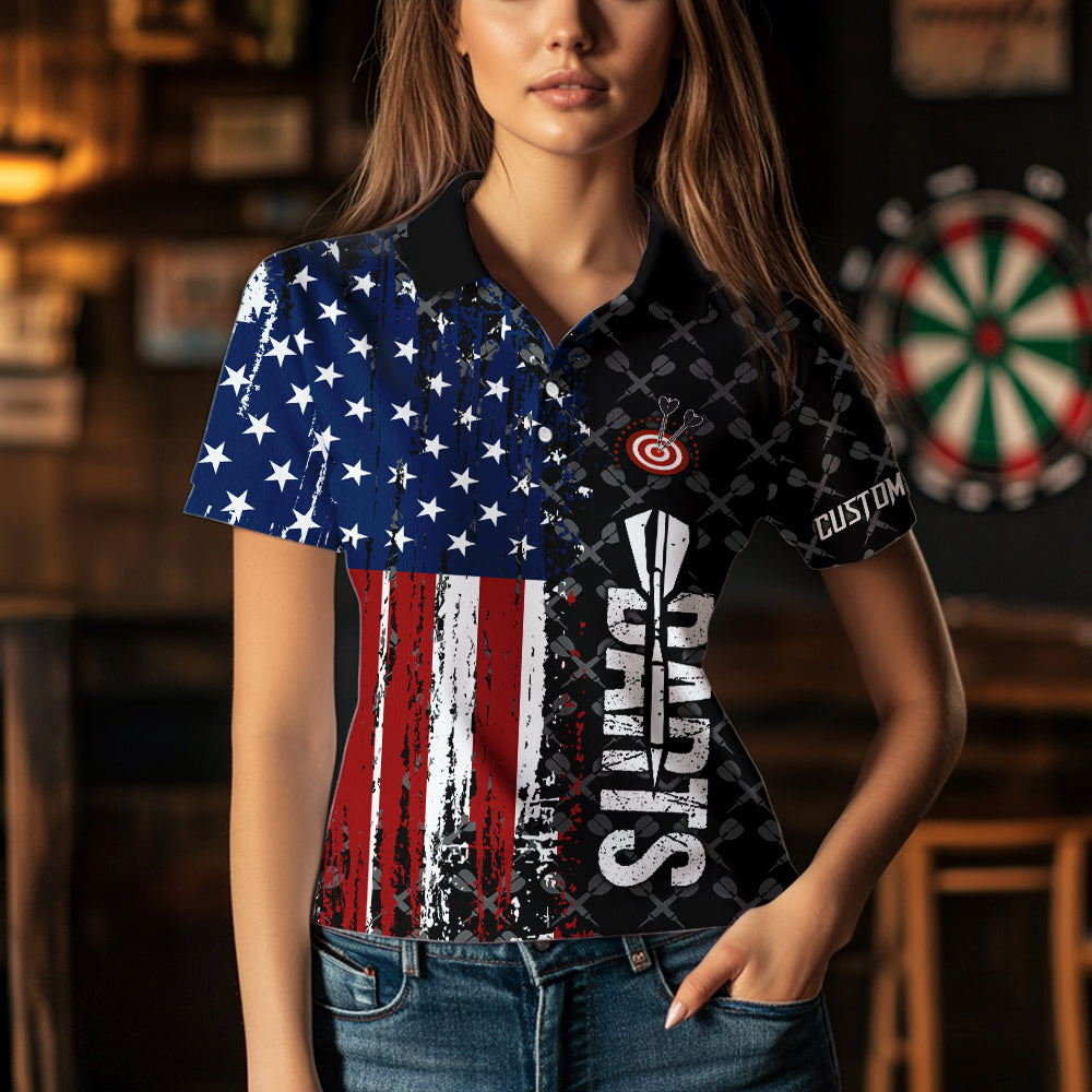 Grunge Retro US Flag Custom Dart Team Dart