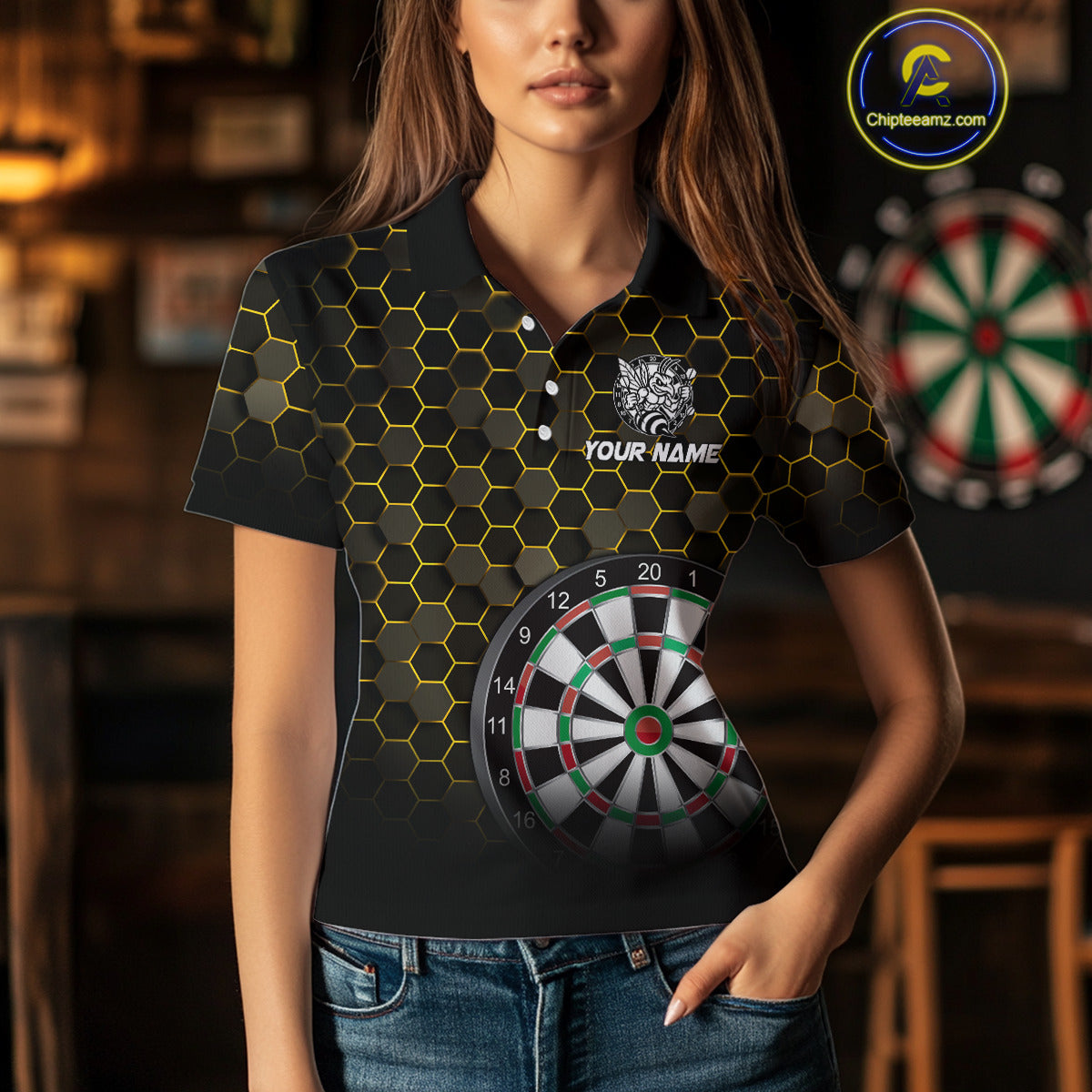Funny Bee Hexagon Dart Custom Darts Team and