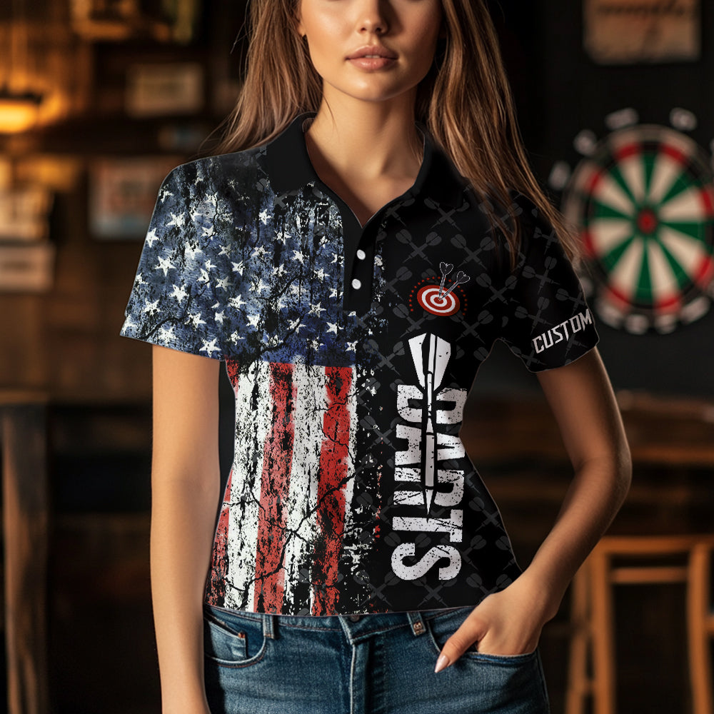 Grunge Vintage American Flag Custom Retro Dart, Pride Team Patriotic Dart