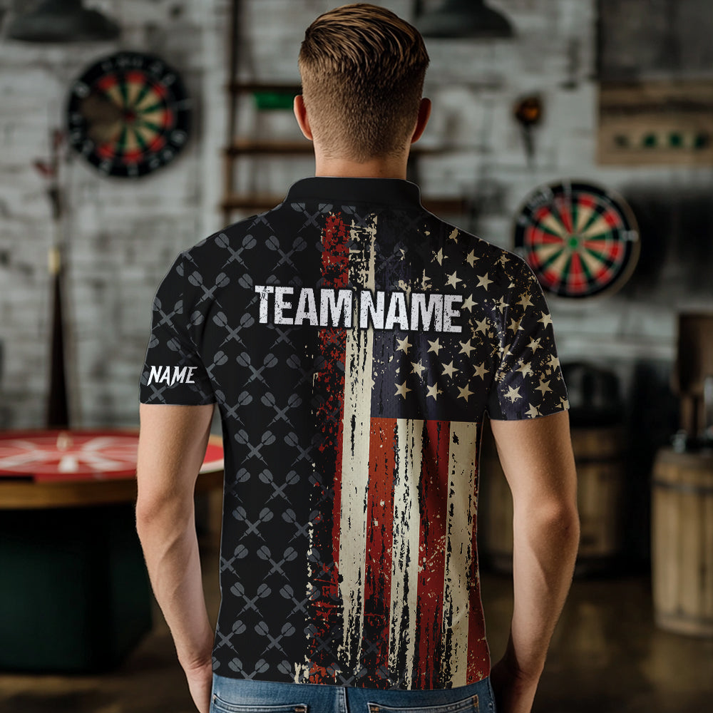 Grunge Vintage American Flag Custom Retro Dart, Pride Team Patriotic Dart