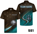 Stars Stripes Patriotic Eagle Bowling Jersey