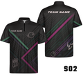 Modern Geometric Angular Stripes Bowling Jersey