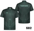 Minimalist Lane Diagram Grid Bowling Jersey