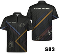 Modern Geometric Angular Stripes Bowling Jersey