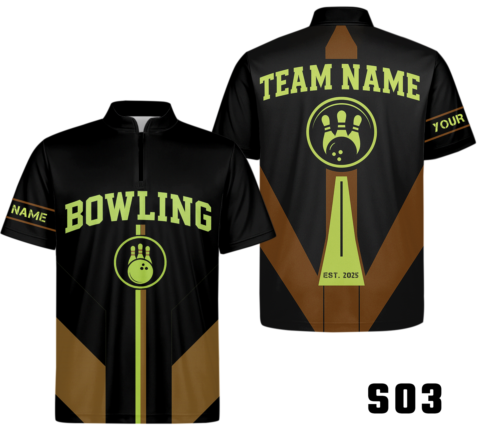Geometric Color Panel Stripes Bowling Jersey