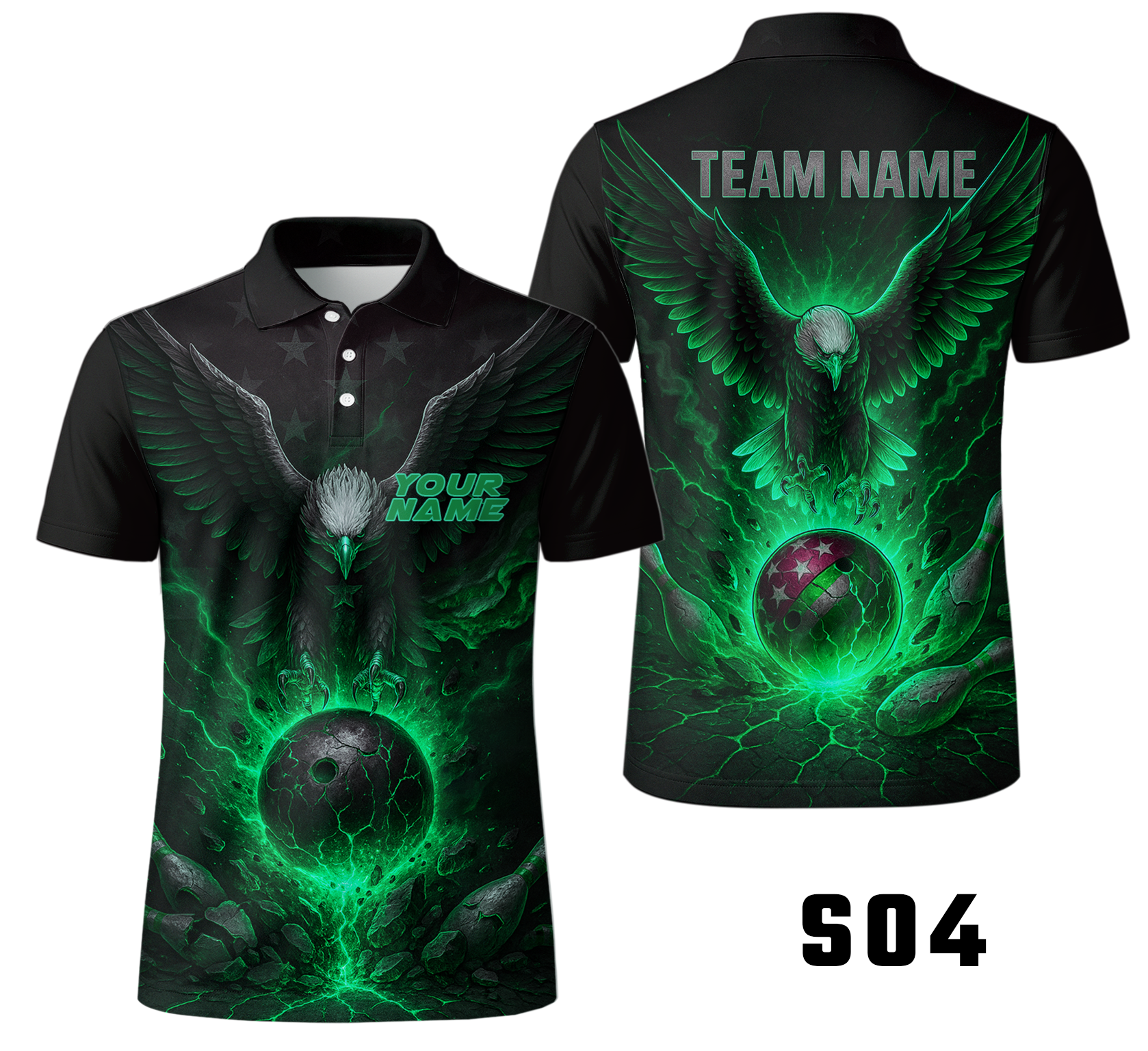 Majestic Eagle Fire Fury Bowling Jersey