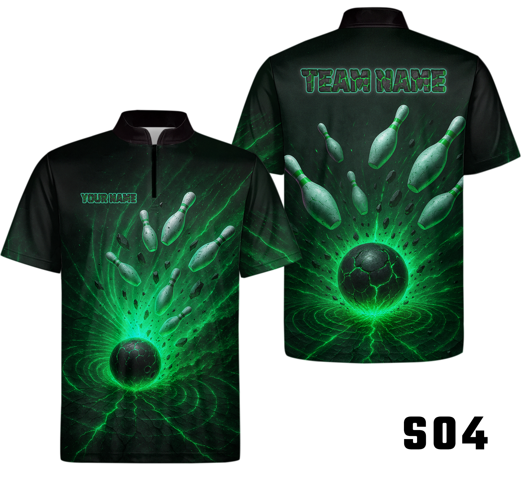 Fiery Impact Lava Explosion Bowling Jersey