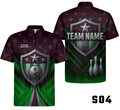American Flag Shield Emblem Bowling Jersey