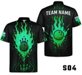 Fiery Flames Pixel Energy Bowling Jersey