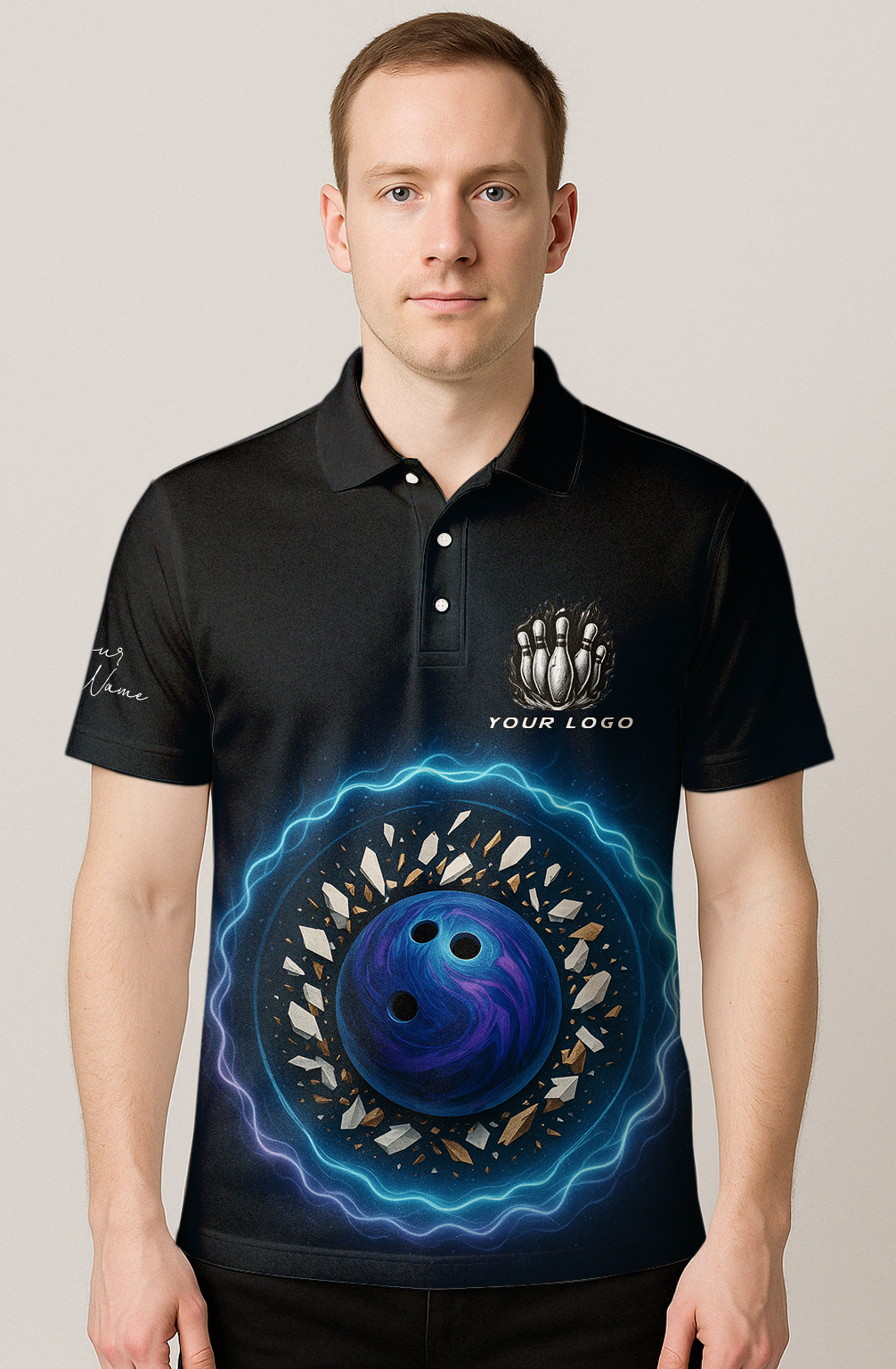 Orbital Neon Shattered Game Bowling Jersey