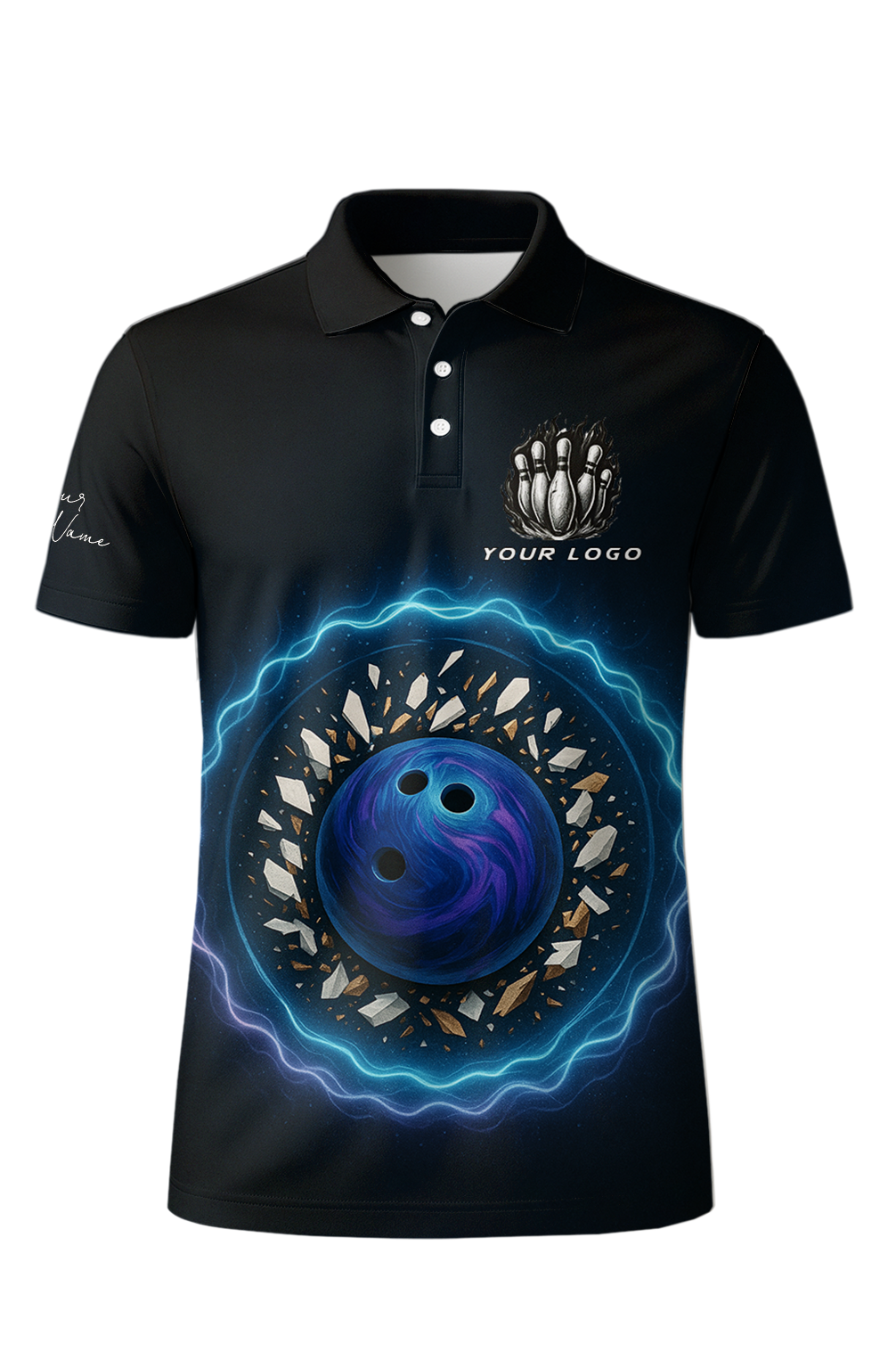 Orbital Neon Shattered Game Bowling Jersey