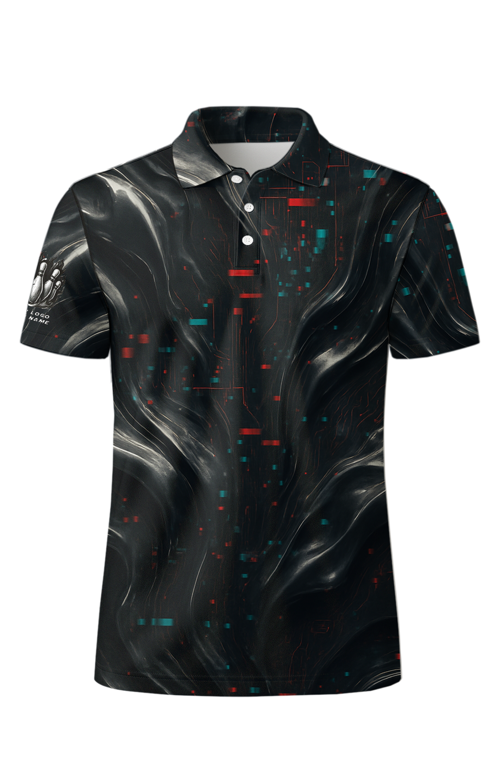Digital Wavy Dark Matter Bowling Jersey