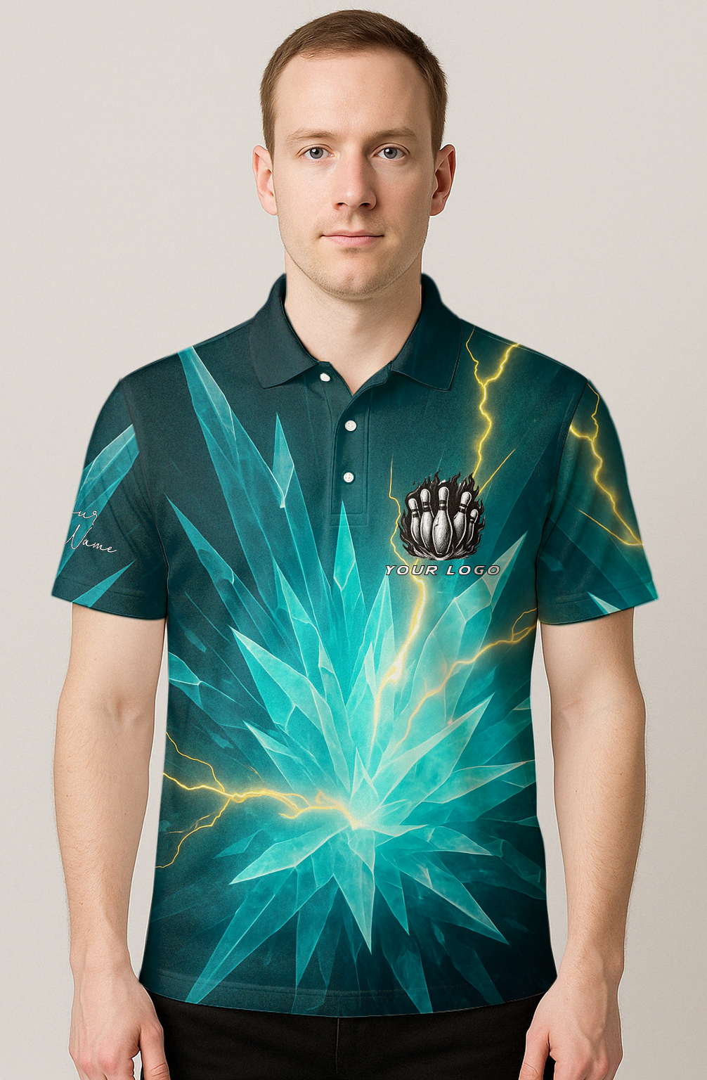 Electro Crystal Lightning Strike Bowling Jersey