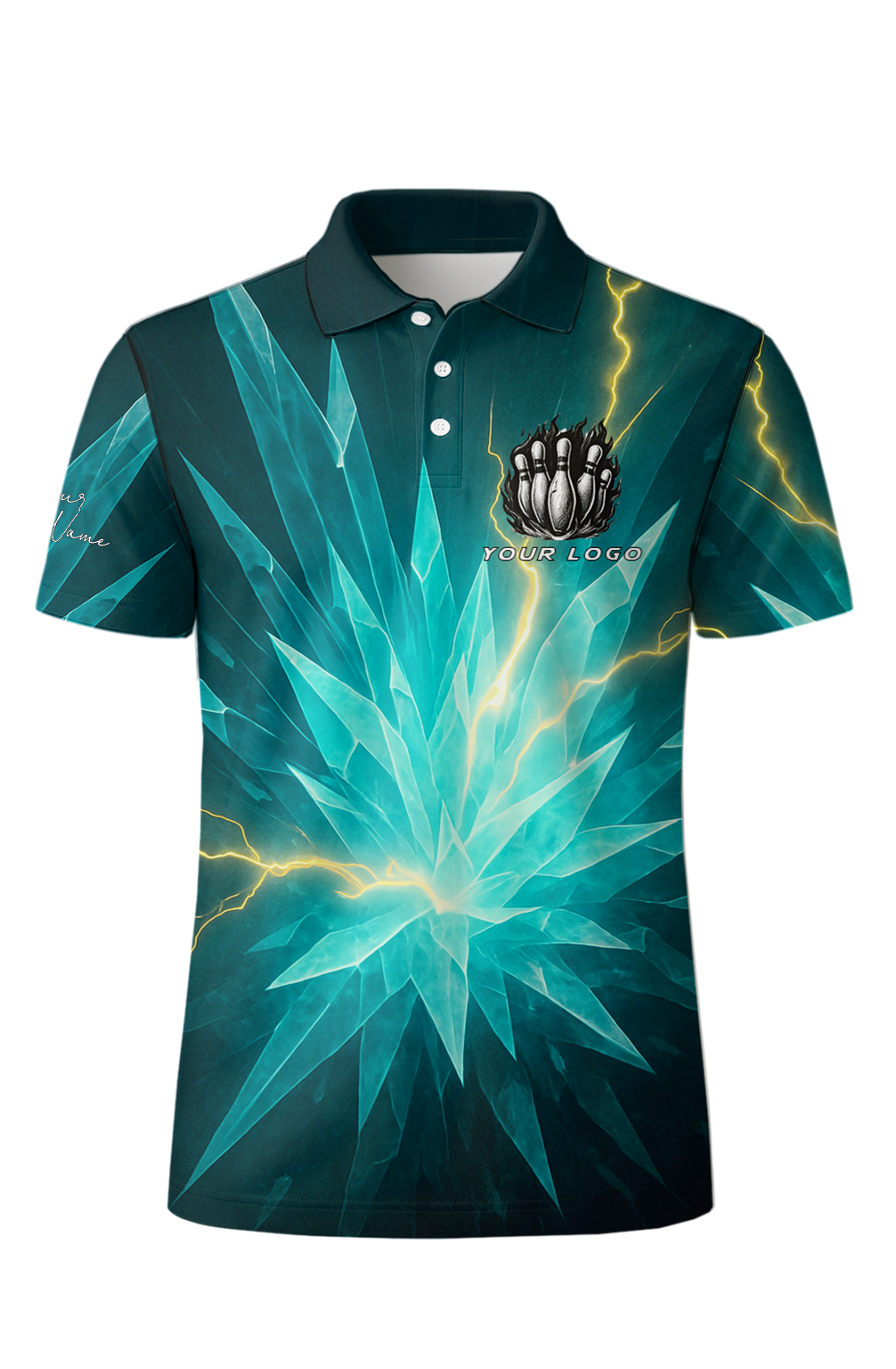 Electro Crystal Lightning Strike Bowling Jersey