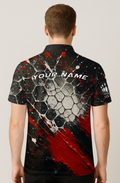 Splatter Paint Honeycomb Strike Bowling Jersey