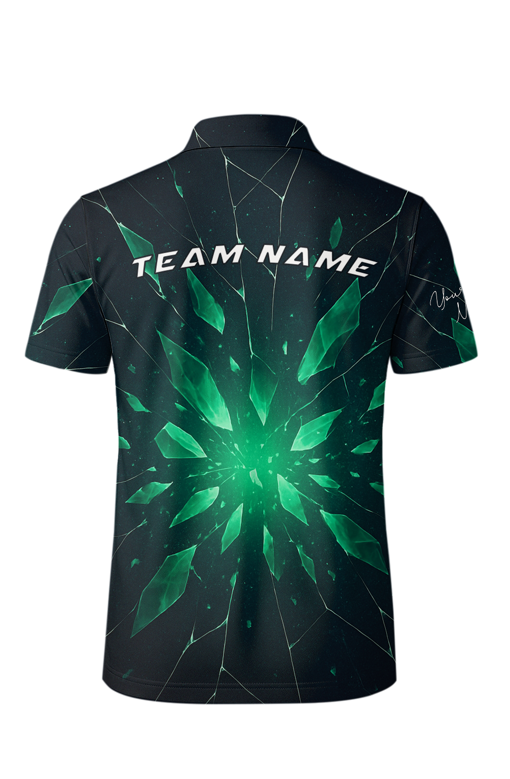 Emerald Crystal Shattered Lanes Bowling Jersey