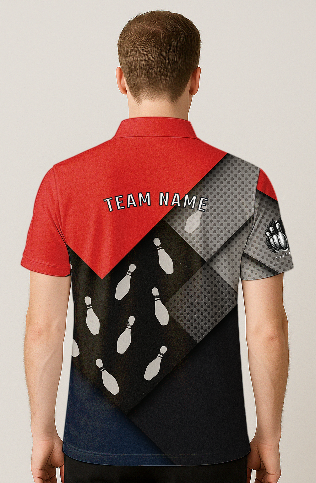 Geometric Layered Lanes Bowling Jersey