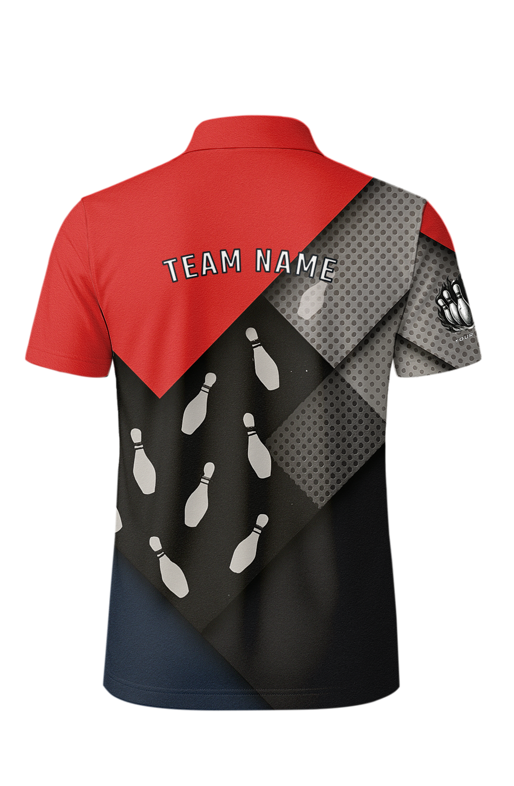 Geometric Layered Lanes Bowling Jersey