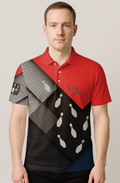 Geometric Layered Lanes Bowling Jersey