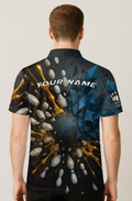 Exploding Pin Shards Bowling Jersey