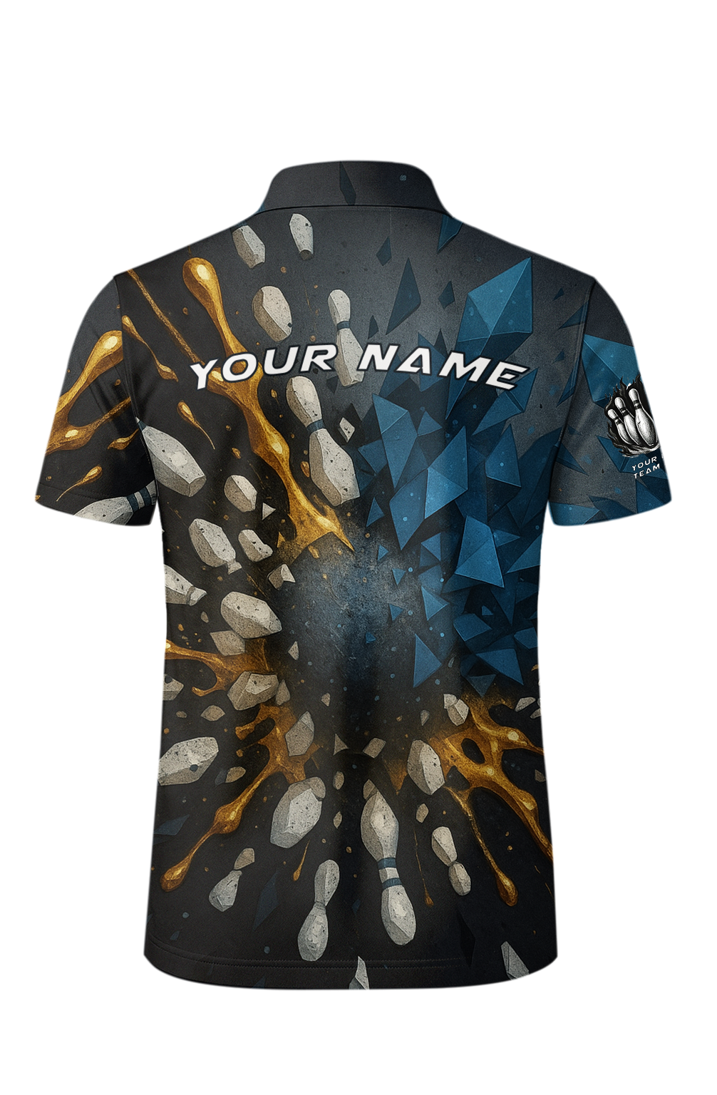 Exploding Pin Shards Bowling Jersey