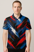 Patriotic Painted Stripes Bowling Jersey