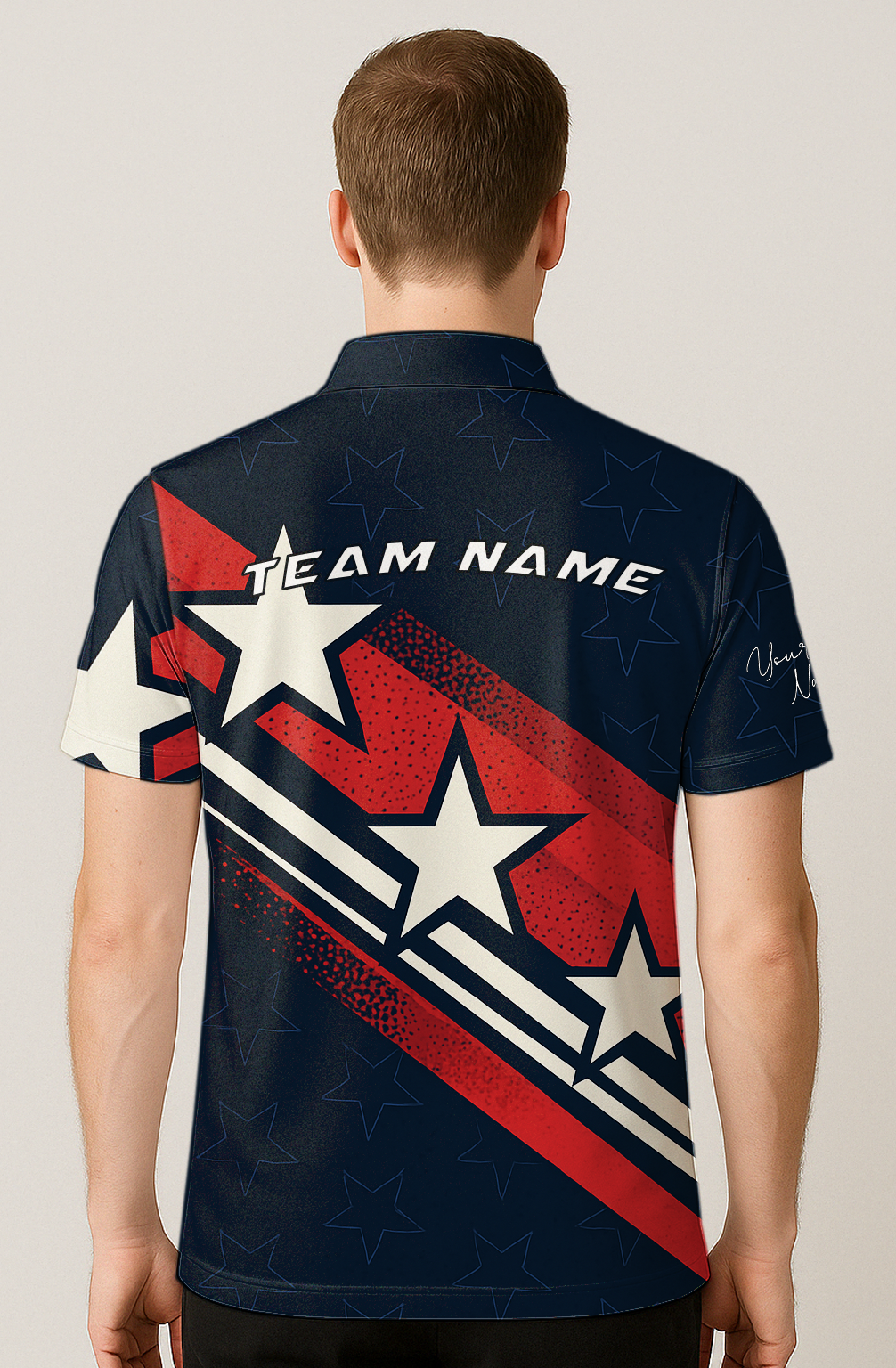 American Stars And Stripes Bowling Jersey