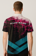 Abstract Splatter Geometric Arrow Bowling Jersey