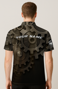 Mechanical Gears Steampunk Grunge Bowling Jersey