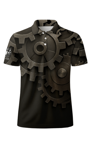 Mechanical Gears Steampunk Grunge Bowling Jersey