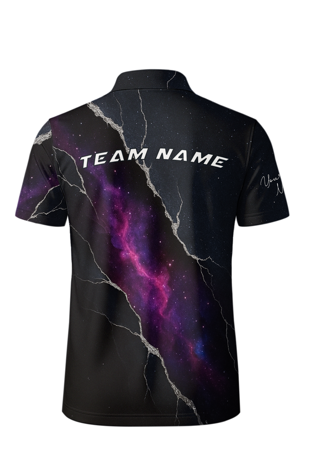 Cracked Cosmic Nebula Space Bowling Jersey