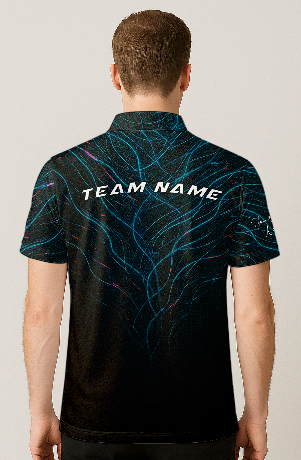 Digital Fiber Network Data Bowling Jersey