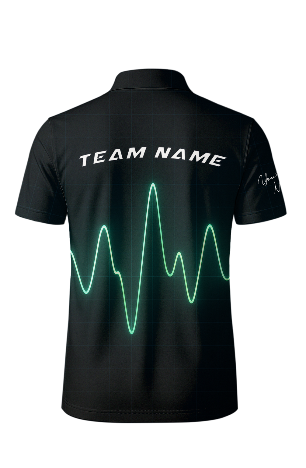 Pulsing Digital Heartbeat Bowling Jersey