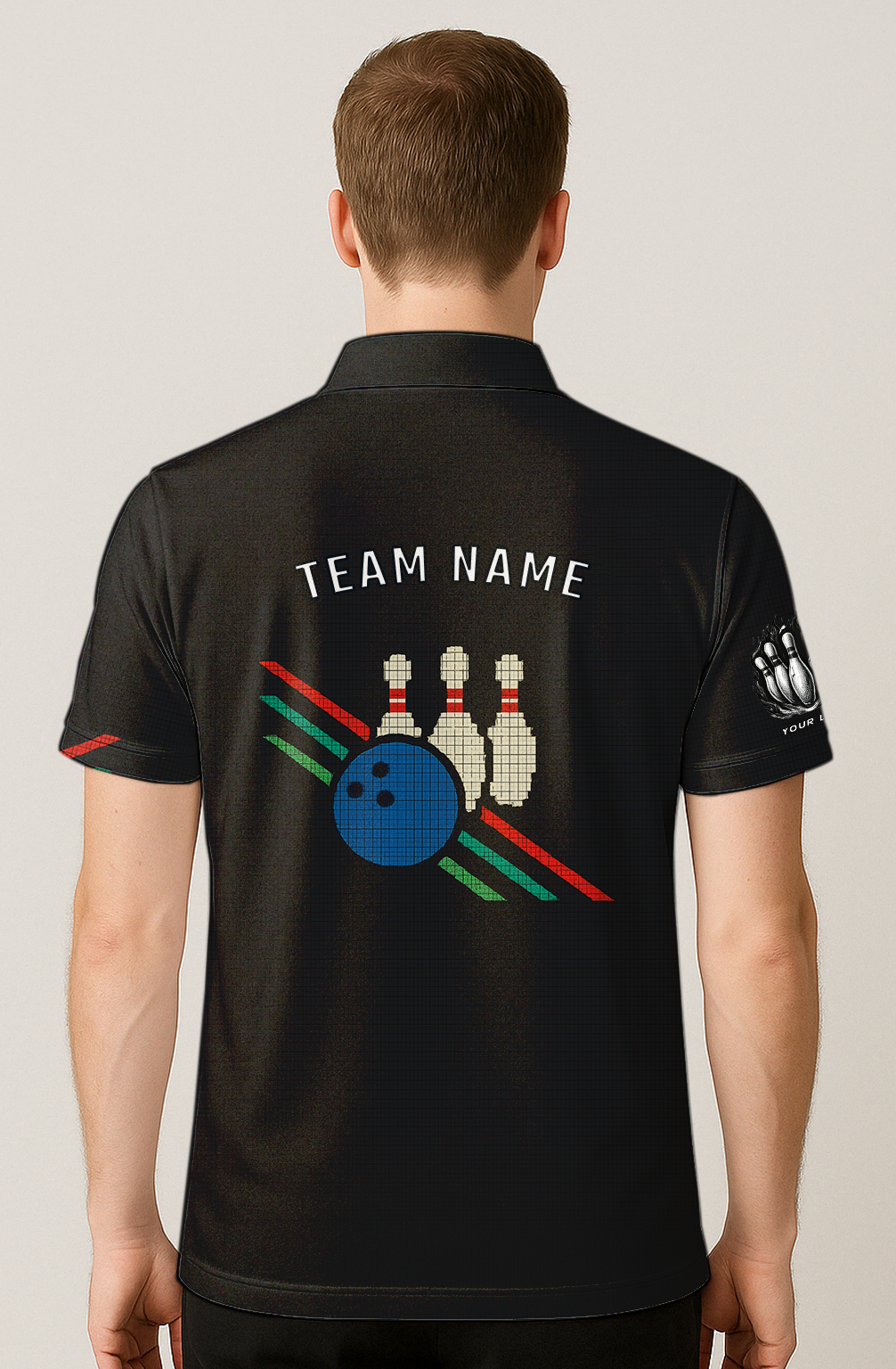 Retro Lanes Pixel Art Bowling Jersey
