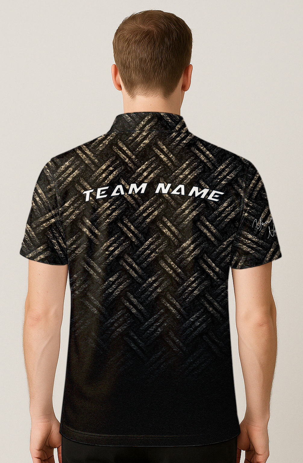 Woven Shadow Graphite Threads Bowling Jersey