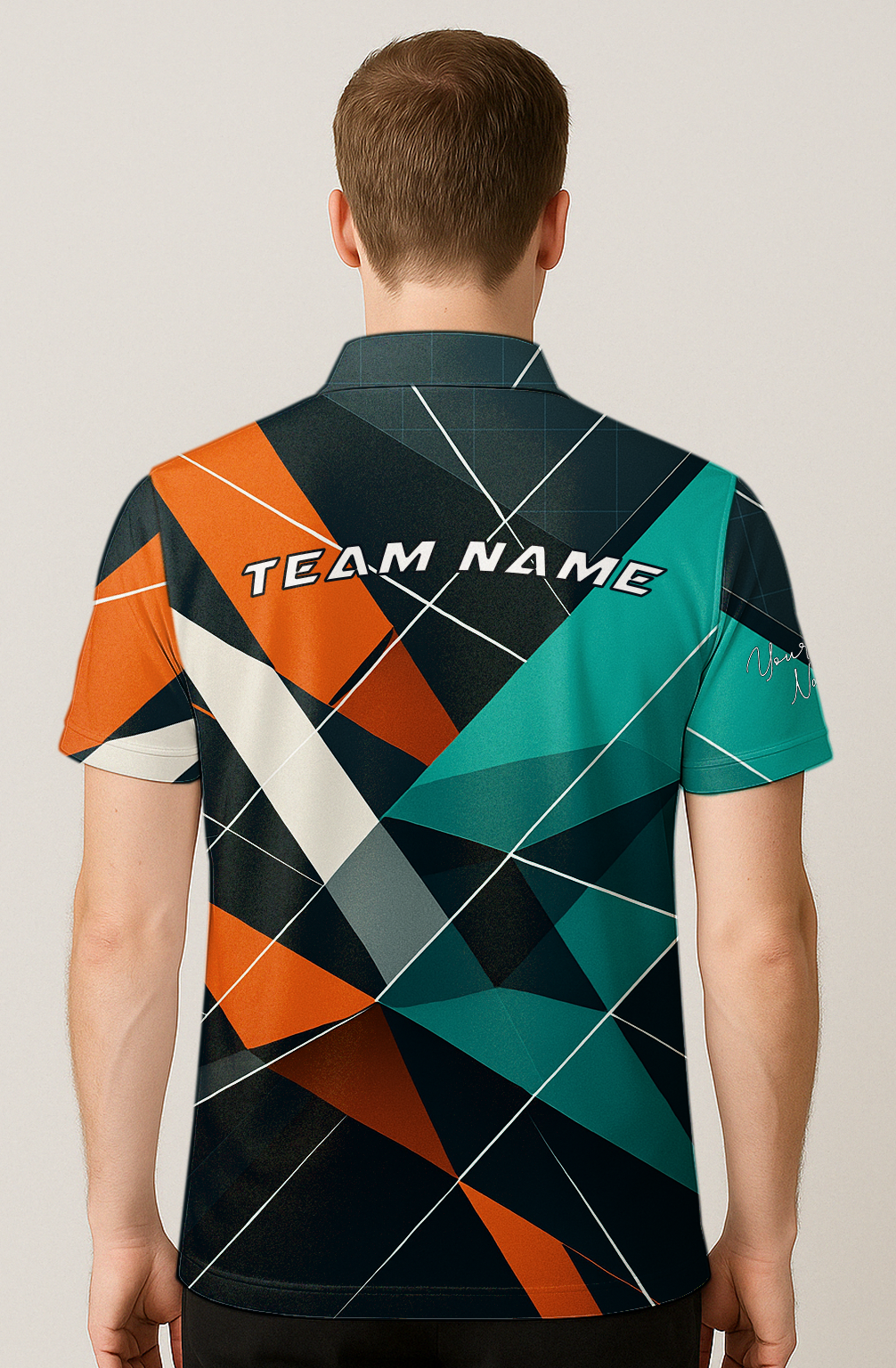 Dynamic Intersecting Shapes Bowling Jersey