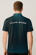 Digital Circuit Matrix Rain Bowling Jersey