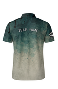 Grungy Watercolor Stain Texture Bowling Jersey